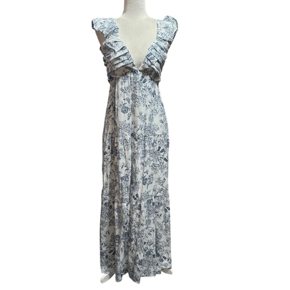 Floral Blue and White Maxi Dress *Make an Offer or Bundle*